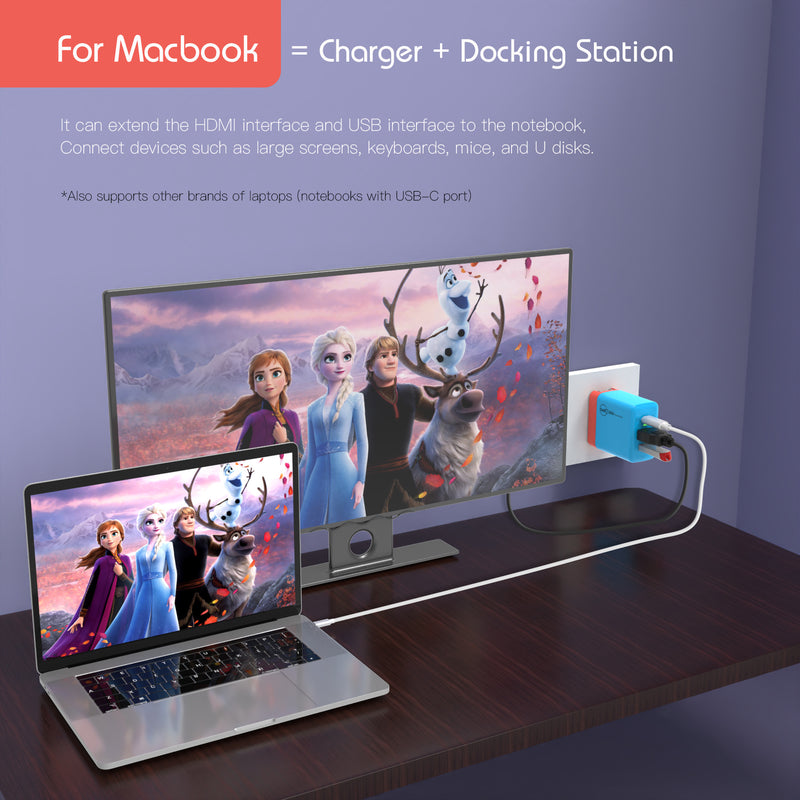 Cargue la imagen en el visor de la galería, Switch Dock GaN Fast Charging HDMI Hub Portable Dock - Polar Tech Australia
