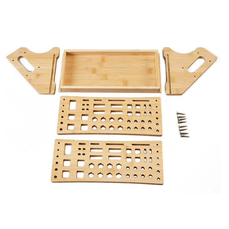 Chargez l&#39;image dans la visionneuse de la galerie, Wooden Repair Tool Organizer Rack - Multi-Function Screwdriver Holder, Scissors &amp; Tool Storage Organizer - Polar Tech Australia

