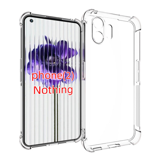 Nothing Phone 2 - AirPillow Cushion Transparent Soft Clear TPU Four Corners Protective Case - Polar Tech Australia