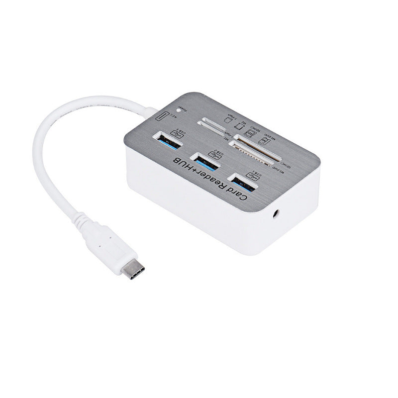 Chargez l&#39;image dans la visionneuse de la galerie, [7-in-1] Type C USB 3.0 Hub Card Reader – Computer Expansion with Multiple Interfaces (COMBO Card Reader + HUB) - Polar Tech Australia
