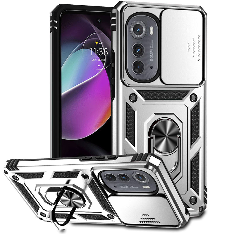 Load image into Gallery viewer, [Magnetic Ring Kickstand][Camera Cover] Motorola Moto Edge 2022 - Shield Shockproof Rugged Heavy Duty Case - Polar Tech Australia

