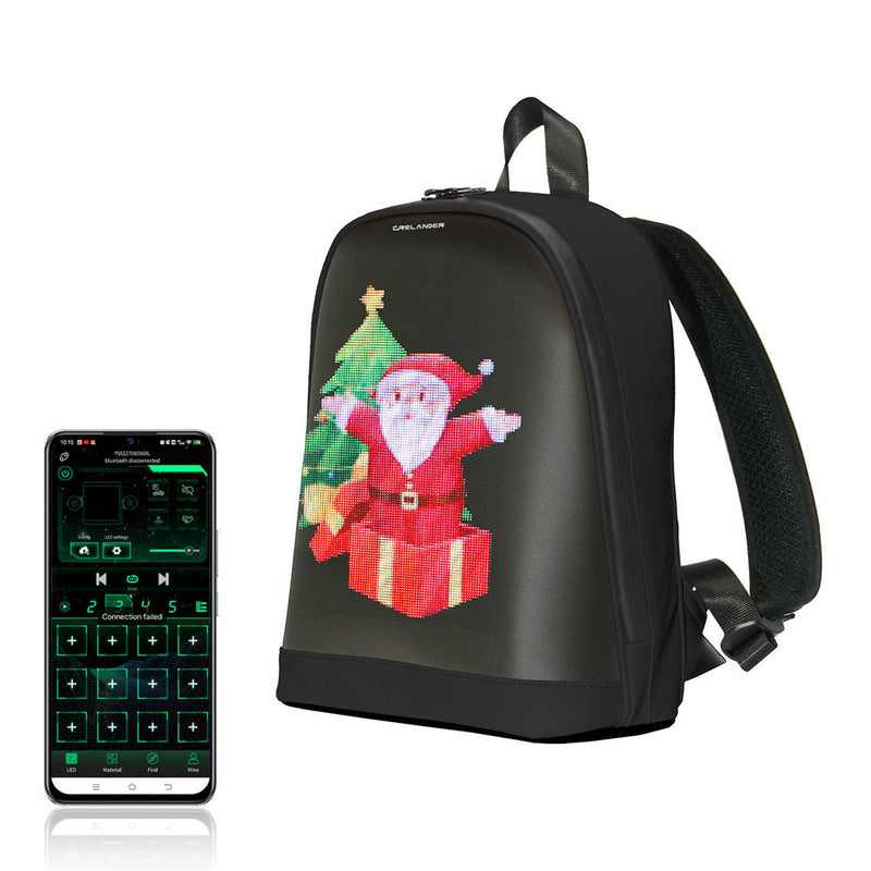 Load image into Gallery viewer, Cyberbag Pixel Art LED DIY Nylon Leather Backpack - Polar Tech Australia
