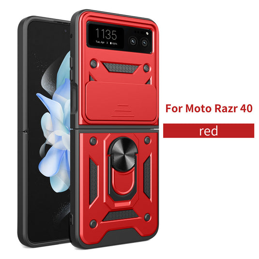 [Sliding Camera Cover][Built-in Stand] Motorola Moto Razr 40/Razr 2023 - Military Grade Hard PC Rugged Heavy Duty Case - Polar Tech Australia