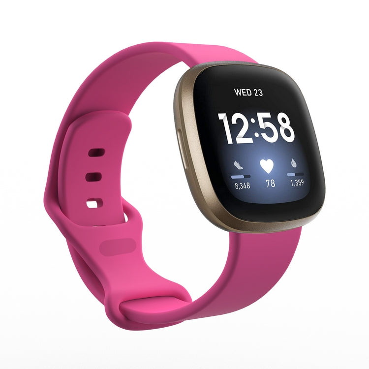 Cargue la imagen en el visor de la galería, Replacement Silicone Band for Fitbit Versa 3 / 4 / Sense  – Soft, Waterproof, Sport Wrist Strap - Polar Tech Australia
