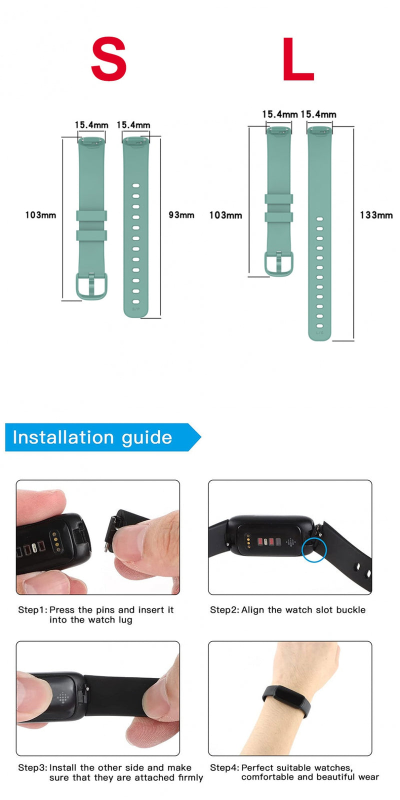 Load image into Gallery viewer, Silicone Replacement Band for Fitbit Inspire 3 – Adjustable Strap
