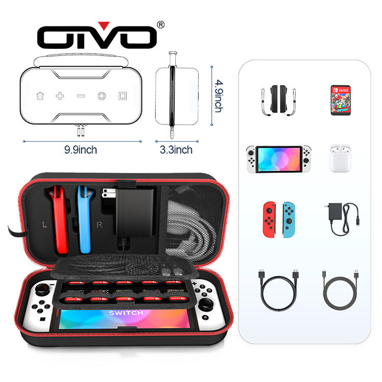Cargue la imagen en el visor de la galería, [IV-SW188] Nintendo Switch OLED Carrying Case EVA Shockproof Handheld Storage Bag - Polar Tech Australia
