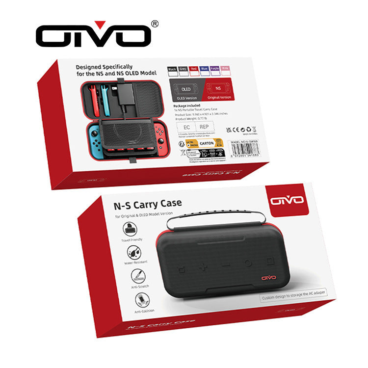 Cargue la imagen en el visor de la galería, [IV-SW188] Nintendo Switch OLED Carrying Case EVA Shockproof Handheld Storage Bag - Polar Tech Australia

