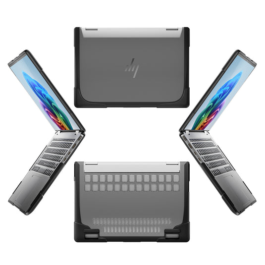 HP ENVY X360 14 14-inch (2024) Matte Transparent Cooling Stand and Shockproof Case - Polar Tech Australia