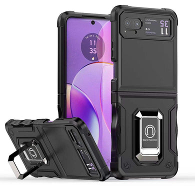 [Built-in Kickstand] Motorola Moto Razr 40/Razr 2023 - Military Grade TPU+PC Shockproof Heavy Duty Case - Polar Tech Australia