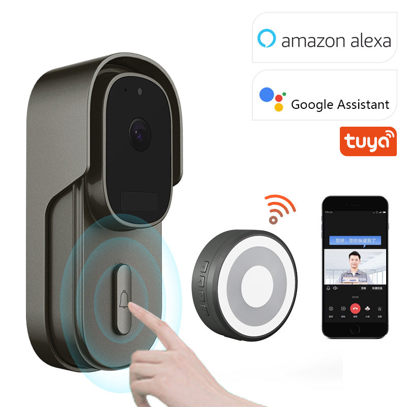 Load image into Gallery viewer, [Tuya Smart Home][With Chime] Tuya 1080P IP66 Wireless Remote Home Video Voice Intercom WIFI Doorbell
