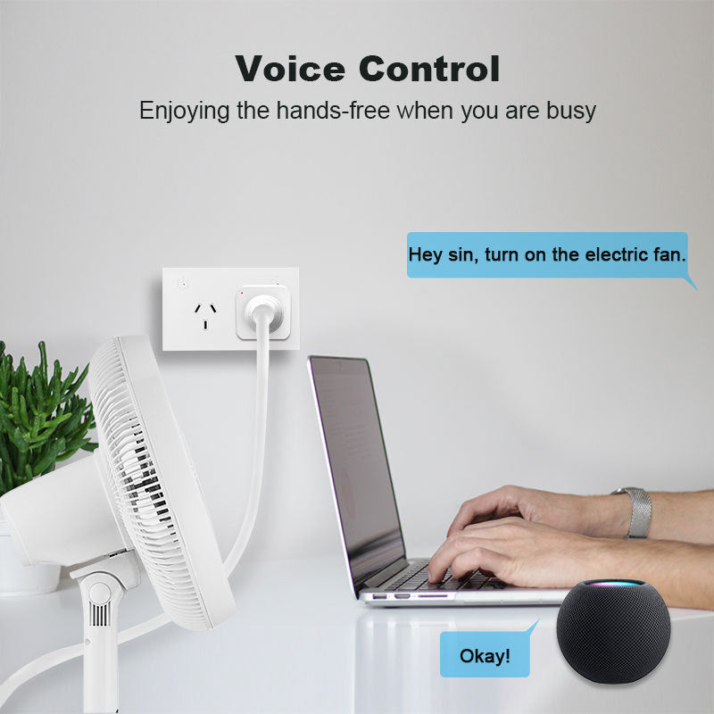 Chargez l&#39;image dans la visionneuse de la galerie, [TUYA Smart Home][AU Plug] Universal Wireless Smart WIFI Plug With RGB LED Light overload protection 2200w - Polar Tech Australia

