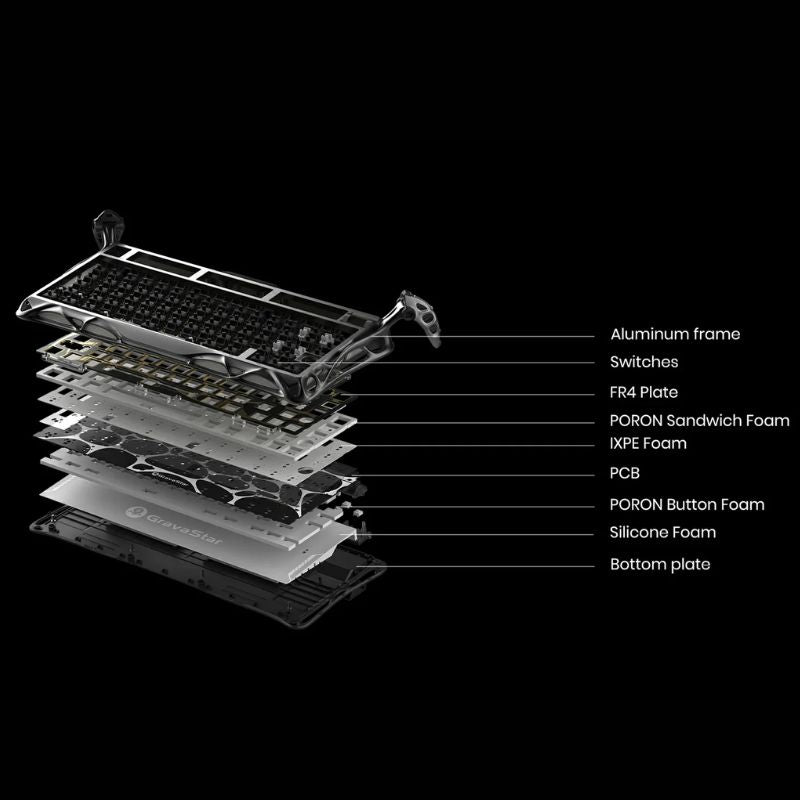 Cargue la imagen en el visor de la galería, Gravastar Mercury K1 Pro 75% Wireless Mechanical Gaming Keyboard Aluminum Alloy Material With RGB Lighting
