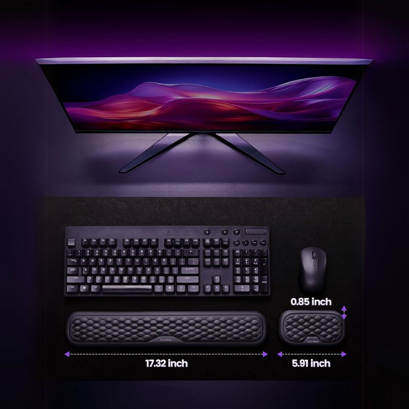 Cargue la imagen en el visor de la galería, VAYDEER Keyboard and Mouse Wrist Rest Pad Set

