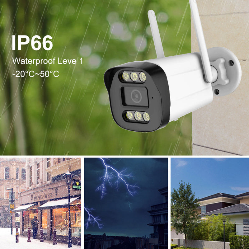 Chargez l&#39;image dans la visionneuse de la galerie, [TUYA Smart Home] 4MP FHD Wireless WIFI Bullet Outdoor Security Full Color Night Vision Camera - Polar Tech Australia

