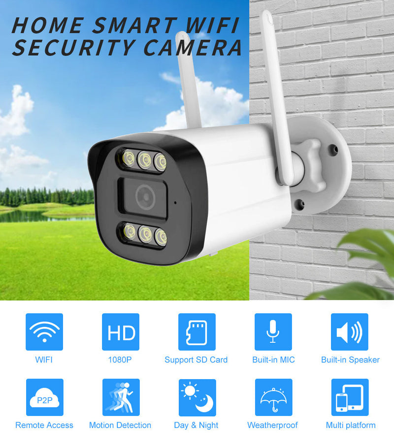 Chargez l&#39;image dans la visionneuse de la galerie, [TUYA Smart Home] 4MP FHD Wireless WIFI Bullet Outdoor Security Full Color Night Vision Camera - Polar Tech Australia
