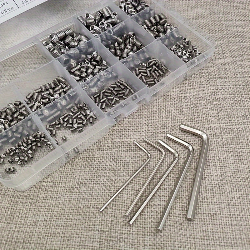 Load image into Gallery viewer, [400 Pieces] Hex Socket Grub Screw Cone Point (M3. M4, M5, M6, M8)
