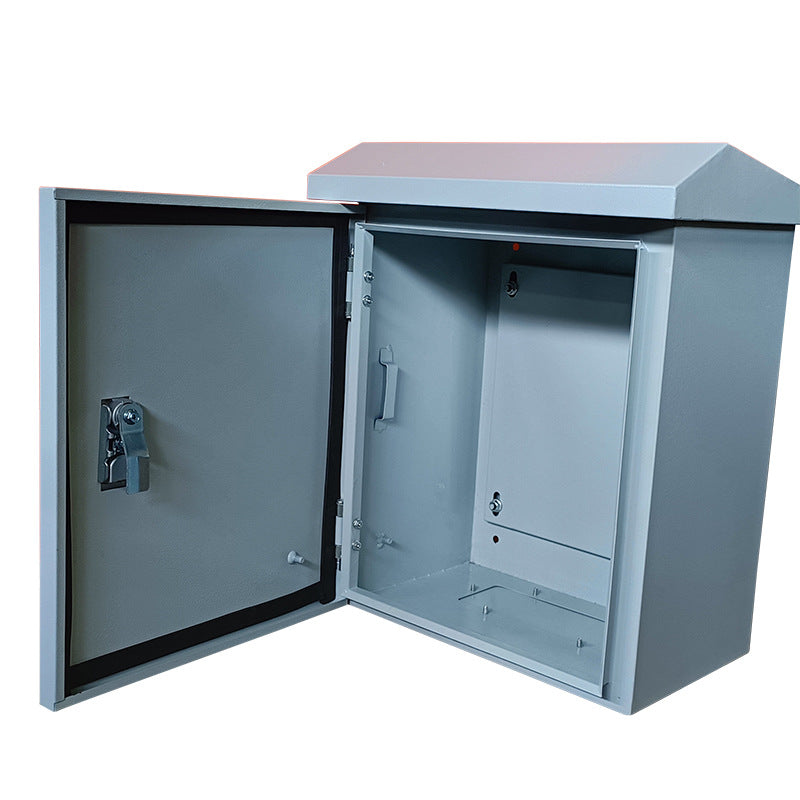 Load image into Gallery viewer, Outdoor IP55 Waterproof Rainproof Heavy Duty Electrical Enclosure CCTV/Alarm Security Equipment Lockable Safe Metal Box Wall Mount
