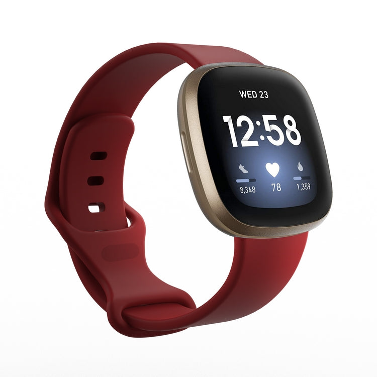 Cargue la imagen en el visor de la galería, Replacement Silicone Band for Fitbit Versa 3 / 4 / Sense  – Soft, Waterproof, Sport Wrist Strap - Polar Tech Australia
