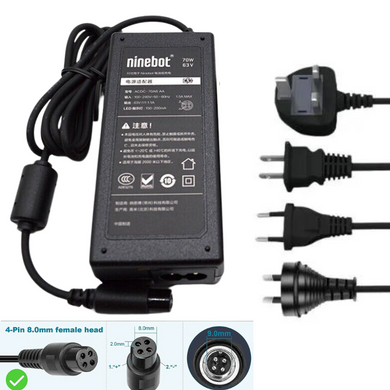 [70W/63V-1.1A][4 Pins] Segway Ninebot Scooter S/Mini PRO/Mini lite / L8 / One A1/ One S2/ S-MAX, N3M240, N3MM240 Replacement Charger - Polar Tech Australia