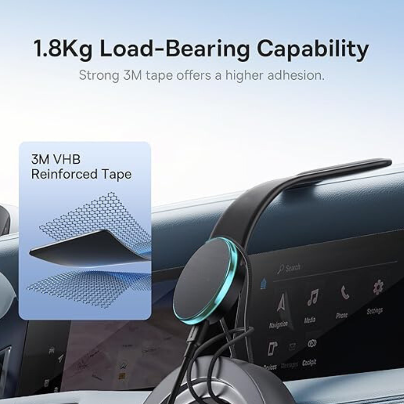 Chargez l&#39;image dans la visionneuse de la galerie, [L15B] Magsafe Compatible QI 15W Wireless Charging Foldable Magnet Magnetic Dashboard Charger &amp; Mount Holder - Polar Tech Australia
