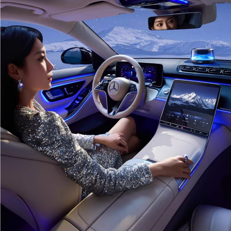 Chargez l&#39;image dans la visionneuse de la galerie, [Solar Powered][RGB Light][App Control] Torras Car Perfume Air Freshener Diffuser Landscape View 2025 Version - Polar Tech Australia
