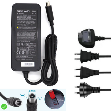 [71W/42V-1.7A][Lotus Plug] Segway Ninebot ES1 ES2 ES4 G30 Max Replacement Charger - Polar Tech Australia