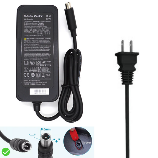 [71W/42V-1.7A][Lotus Plug] Segway Ninebot ES1 ES2 ES4 G30 Max Replacement Charger - Polar Tech Australia