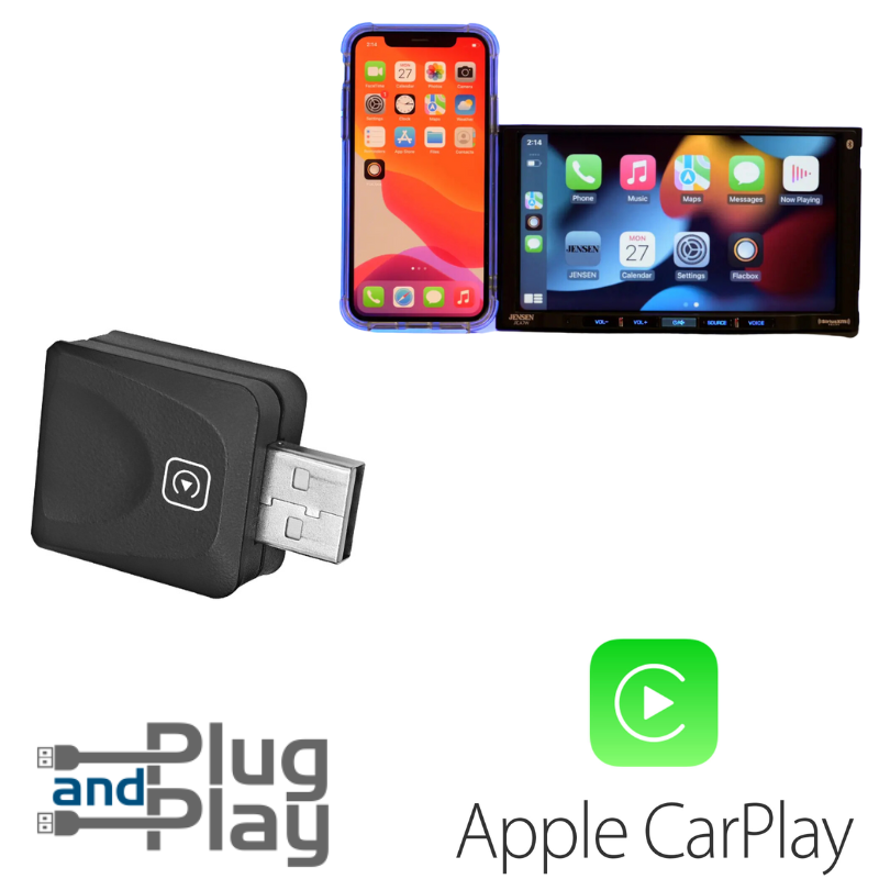 Cargue la imagen en el visor de la galería, Plug and Play Mini Wireless CarPlay USB Adapter or iPhone 11/12/13/14/15/16 - Polar Tech Australia
