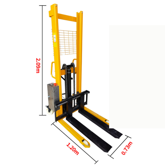 Semi-Electric Straddle Stacker Narrow Pallet Stacker - Max 1 Ton - Polar Tech Australia