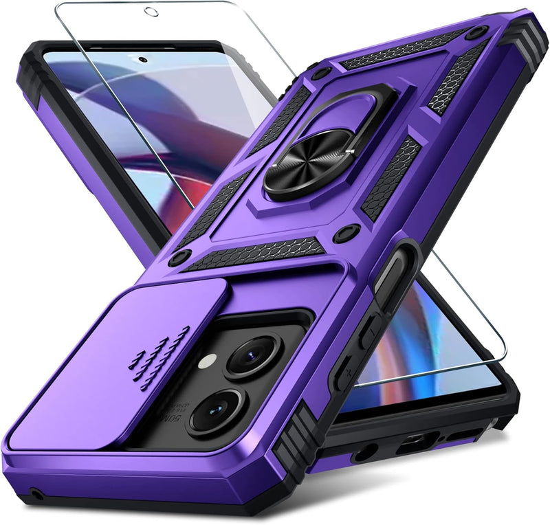 Load image into Gallery viewer, [Magnetic Ring Kickstand][Slide Camera Cover] Motorola Moto G Stylus 5G 2024 - Shield Shockproof Rugged Heavy Duty Case - Polar Tech Australia
