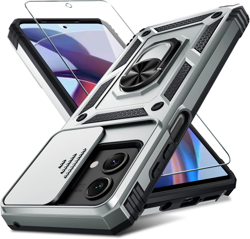 Load image into Gallery viewer, [Magnetic Ring Kickstand][Slide Camera Cover] Motorola Moto G Stylus 5G 2024 - Shield Shockproof Rugged Heavy Duty Case - Polar Tech Australia
