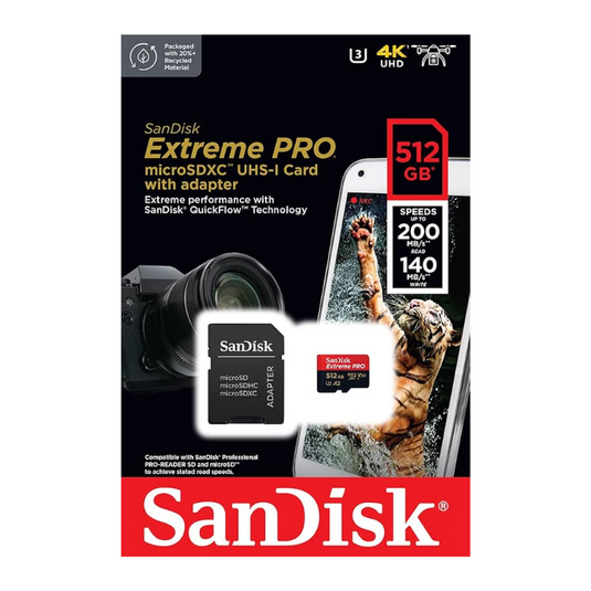 SanDisk Extreme Pro Micro Memory Card - 64GB 128GB 256GB 512GB 1TB A2 Class V30 170Mb/s