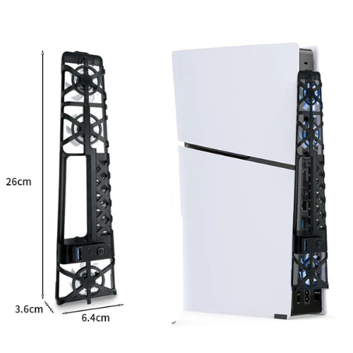Chargez l&#39;image dans la visionneuse de la galerie, SONY PlayStation PS5 Slim &amp; PS5 Pro - 3 Speed USB External Colling Fan With RGB Light Effect - Polar Tech Australia
