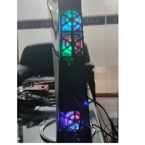 Chargez l&#39;image dans la visionneuse de la galerie, SONY PlayStation PS5 Slim &amp; PS5 Pro - 3 Speed USB External Colling Fan With RGB Light Effect - Polar Tech Australia
