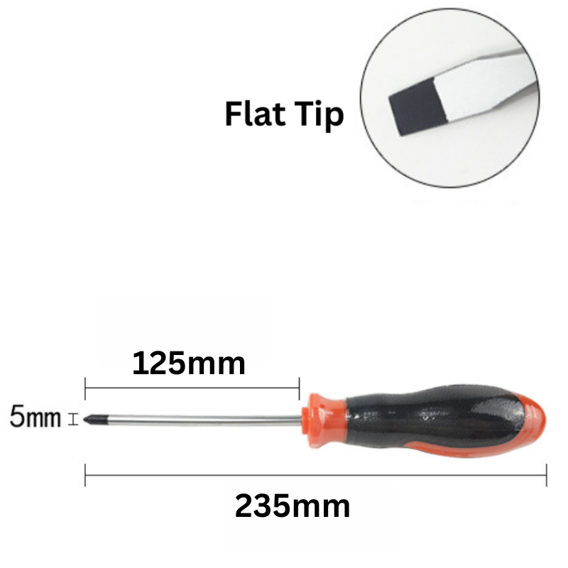 Cargue la imagen en el visor de la galería, 5mm Wide Standard Flat Head Screwdriver Extra Long
