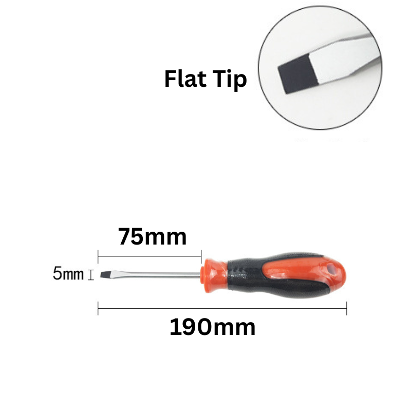 Cargue la imagen en el visor de la galería, 5mm Wide Standard Flat Head Screwdriver Extra Long

