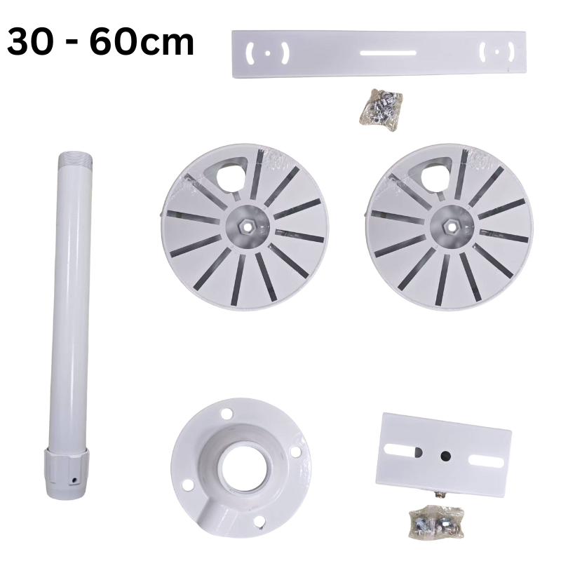 Chargez l&#39;image dans la visionneuse de la galerie, [1 Split 2] Universal Retractable Extension Aluminium CCTV Dome Camera Wall or Ceiling Mount Bracket Holder - Polar Tech Australia
