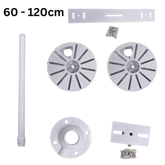 [1 Split 2] Universal Retractable Extension Aluminium CCTV Dome Camera Wall or Ceiling Mount Bracket Holder - Polar Tech Australia