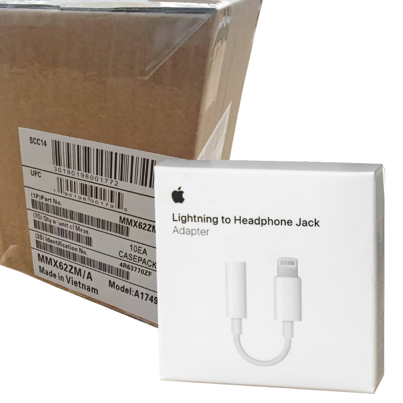 Cargue la imagen en el visor de la galería, [10Pcs Box][Lightning Port] Apple iPhone iPad Lightning to 3.5mm Audio Headphone Jack Adapter (Original)
