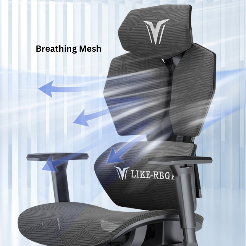 Cargue la imagen en el visor de la galería, Breathing Mesh Ergonomic Gaming Chair Swivel Computer Office Chair
