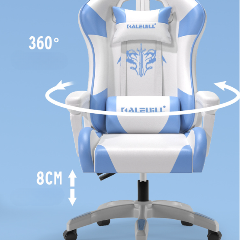 Cargue la imagen en el visor de la galería, PU Leather Gaming Chair Swivel Computer office Chair
