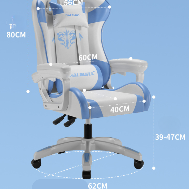 Cargue la imagen en el visor de la galería, PU Leather Gaming Chair Swivel Computer office Chair
