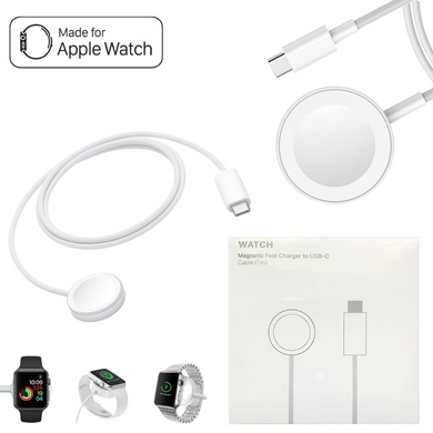 [USB-C Port] Apple Watch Magnetic Wireless Charger Charging Cable Cord