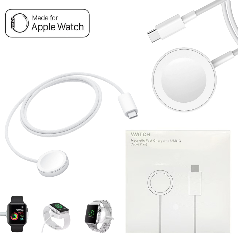 Cargue la imagen en el visor de la galería, [USB-C Port] Apple Watch Magnetic Wireless Charger Charging Cable Cord

