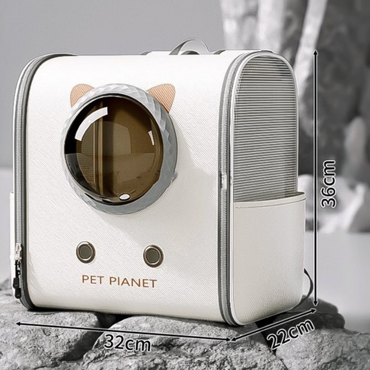 [Up to 6KG] Portable Lightweight Breathable Mesh Transparent Window Pet Cat Dog Carrying Bag