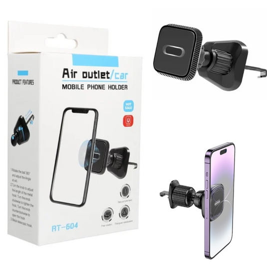 [RT-604] Universal MagSafe Compatible Aircon Vent Flow Magnet Phone Holder