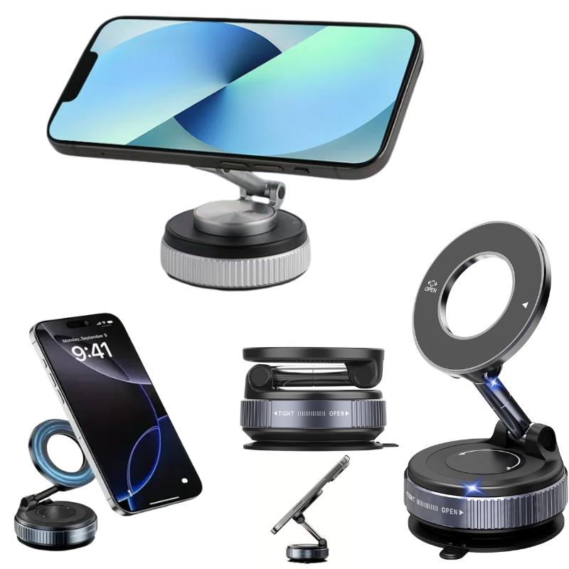Cargue la imagen en el visor de la galería, [PT-104] Epoxy Suction Magnetic Car Holder 360° Rotation for Car Dashboard &amp; Wind Screen Strong Magnet
