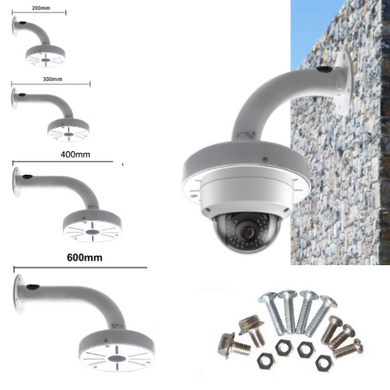 [Fixed Length] Universal Aluminium CCTV Dome Camera Wall Mount Bracket Holder - Polar Tech Australia
