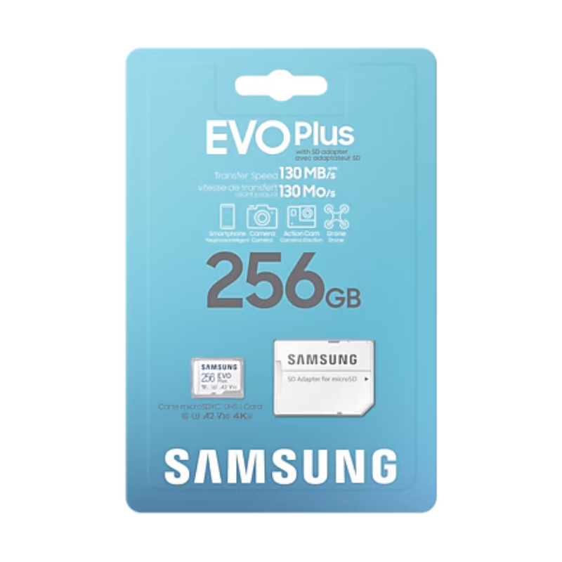 Chargez l&#39;image dans la visionneuse de la galerie, Samsung Evo Plus Micro SDXC Memory Card Class A2/V30 - 128GB 256GB 512GB 1TB Ultra High Speed Memory Card
