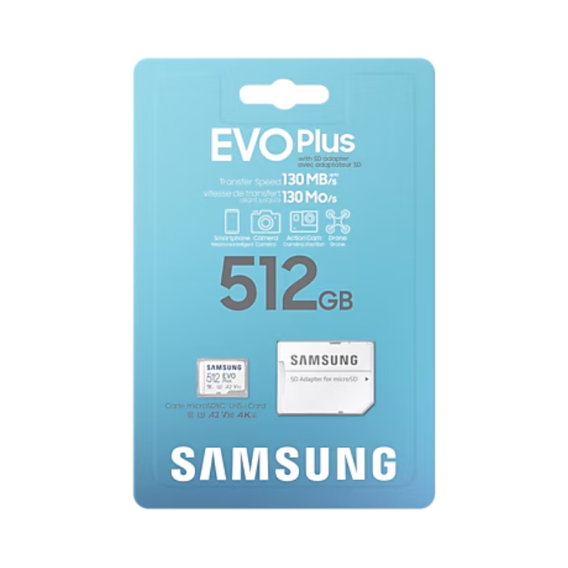 Chargez l&#39;image dans la visionneuse de la galerie, Samsung Evo Plus Micro SDXC Memory Card Class A2/V30 - 128GB 256GB 512GB 1TB Ultra High Speed Memory Card
